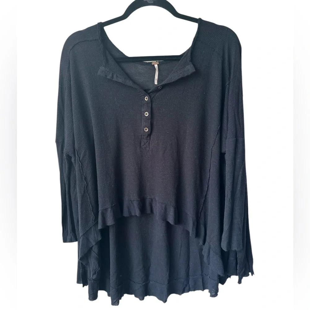 Free People Benedict Canyon Hi-Low Thermal Tee